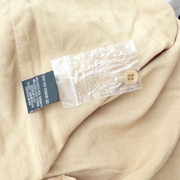 VELVET HEART | Tabitha Tan Nude Flutter Sleeve Stripe Dress Belted | Size Small - Picture 6 of 8